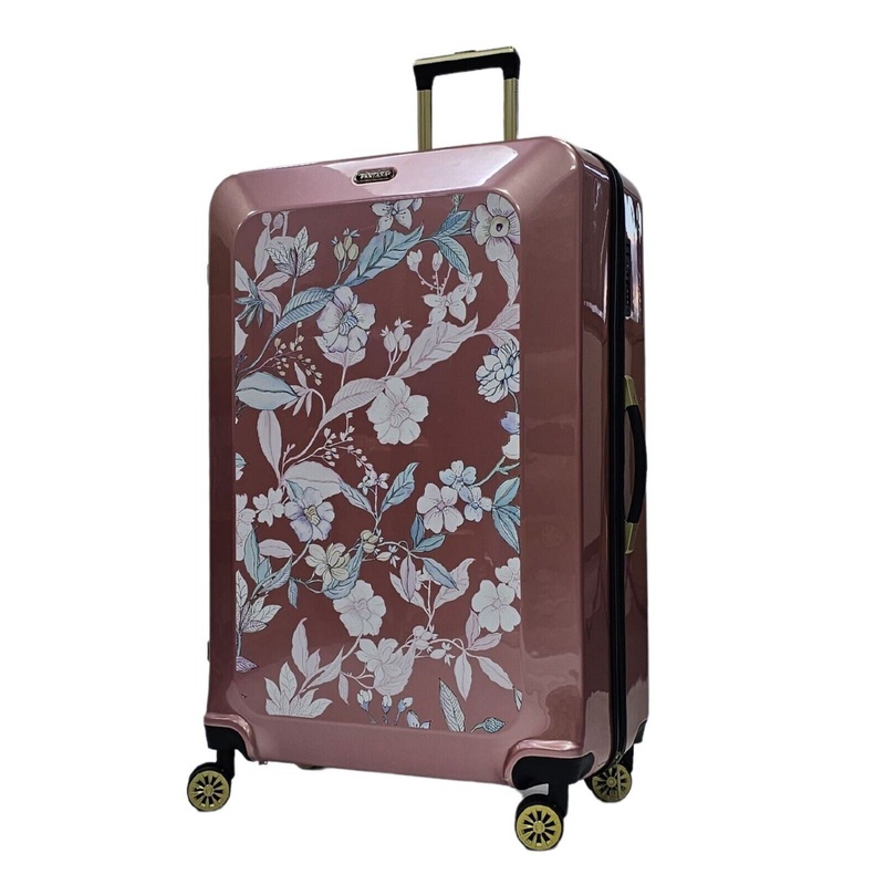 Canvey Extra Large Hard Shell Suitcase in Pink