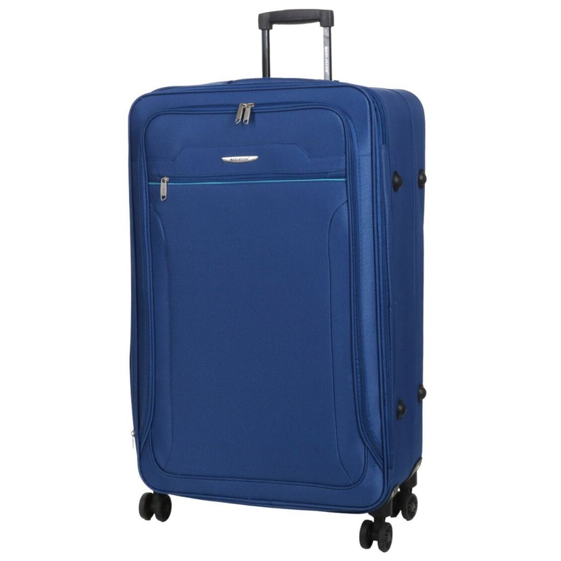 Cinderford Large Soft Shell Suitcase in Blue