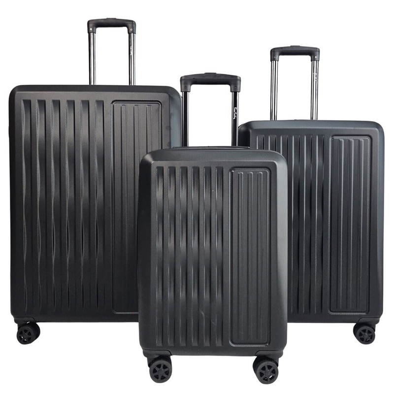 Croydon Set of 3 Hard Shell Suitcase in Black