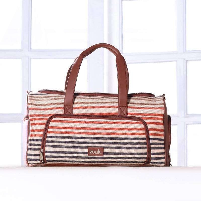 Qutub Stripes Weekender Duffle Bag