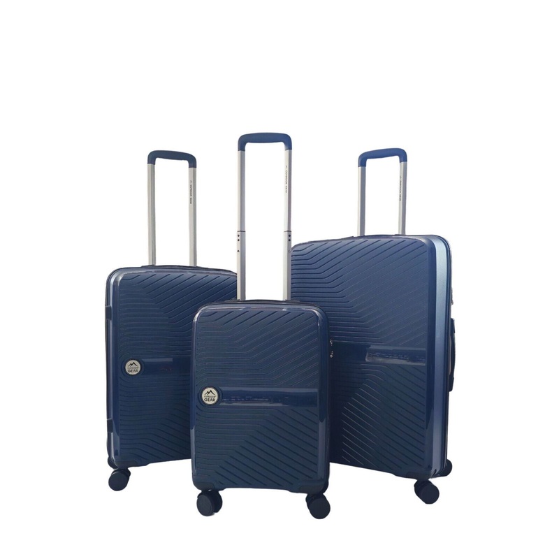 Acton Set of 3 Hard Shell Suitcase in Navy