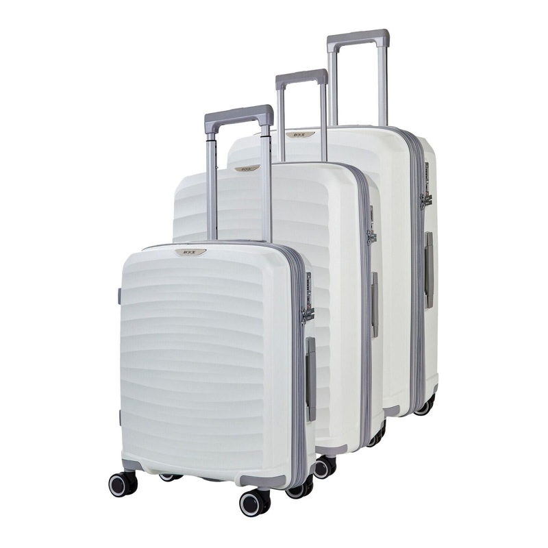 Alton Set of 3 Hard Shell Suitcase in White