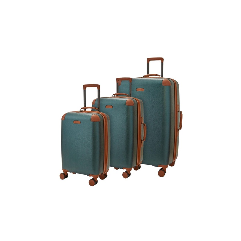 Amble Set of 3 Hard Shell Suitcase in Green