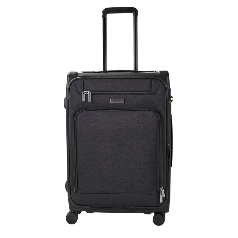 Amesbury Medium Soft Shell Suitcase in Black