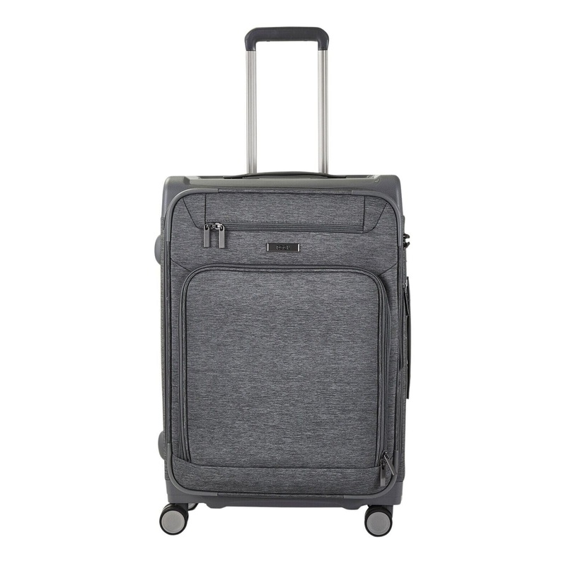 Amesbury Medium Soft Shell Suitcase in Grey