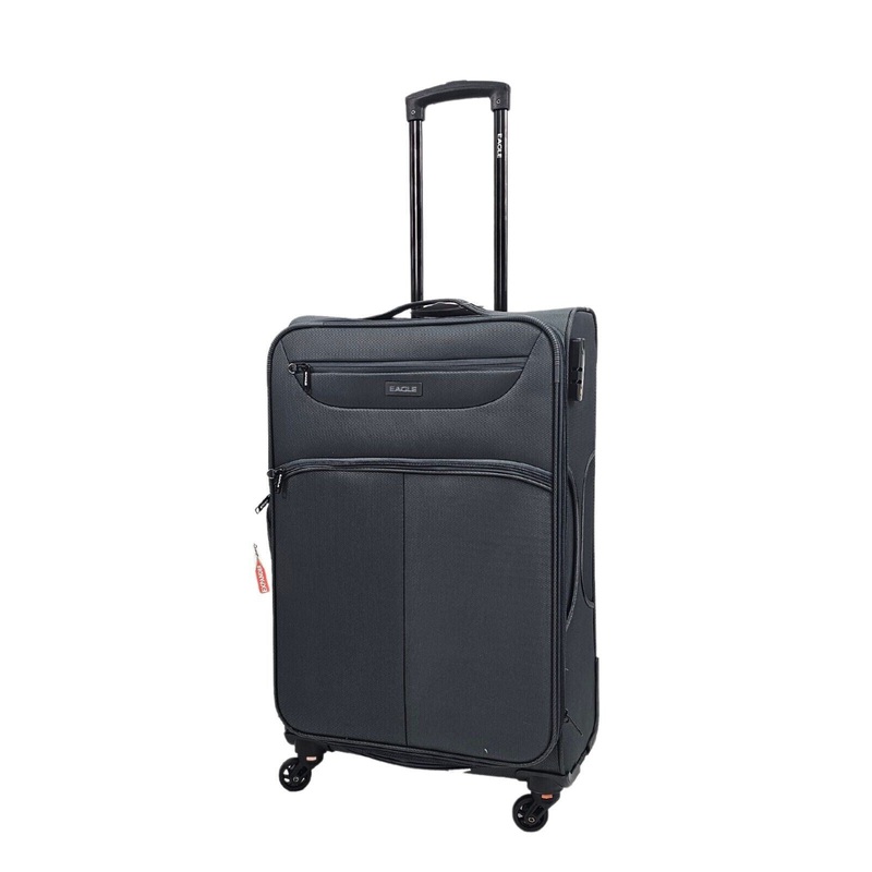 Ashford Medium Soft Shell Suitcase in Grey