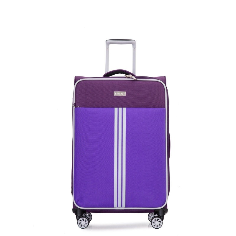 Beverley Large Soft Shell Suitcase in Purple