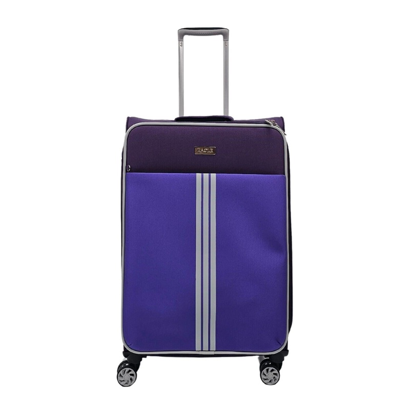Beverley Medium Soft Shell Suitcase in Purple