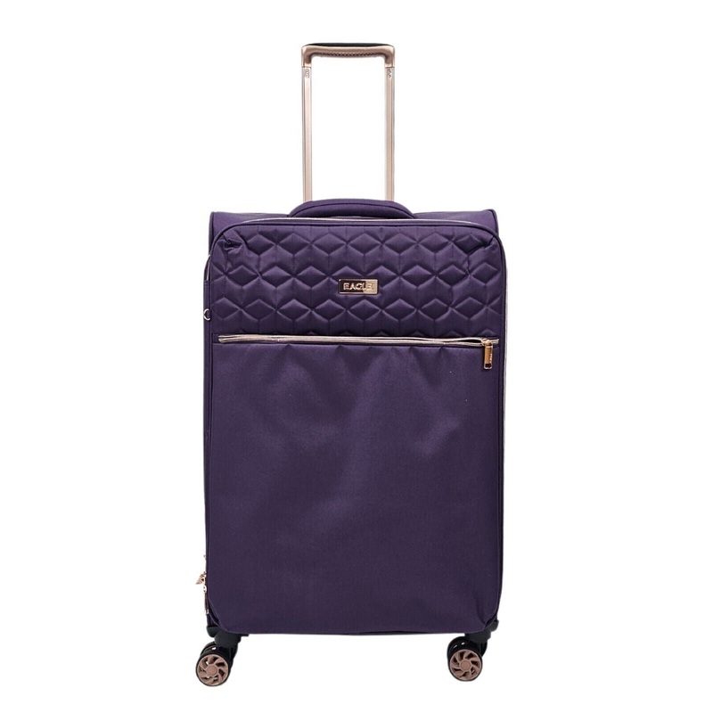 Bexley Medium Soft Shell Suitcase in Purple