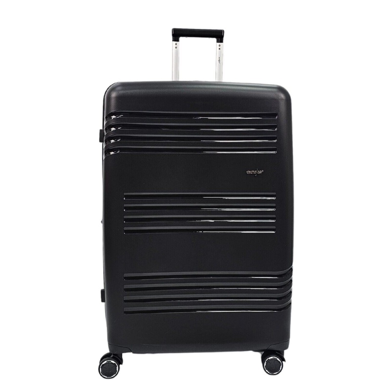 Camborne Large Hard Shell Suitcase in Black