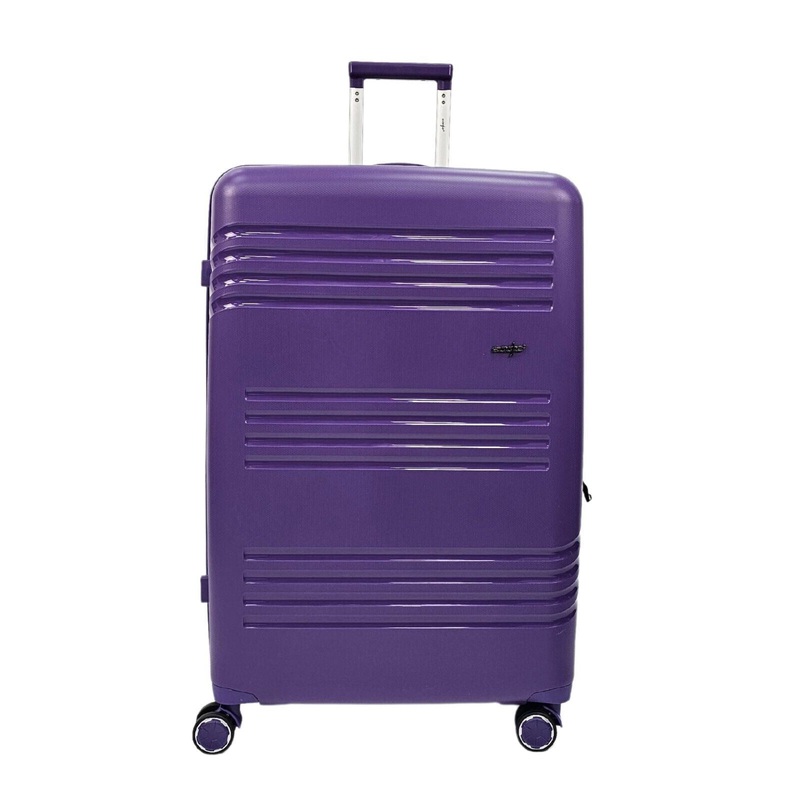 Camborne Large Hard Shell Suitcase in Purple