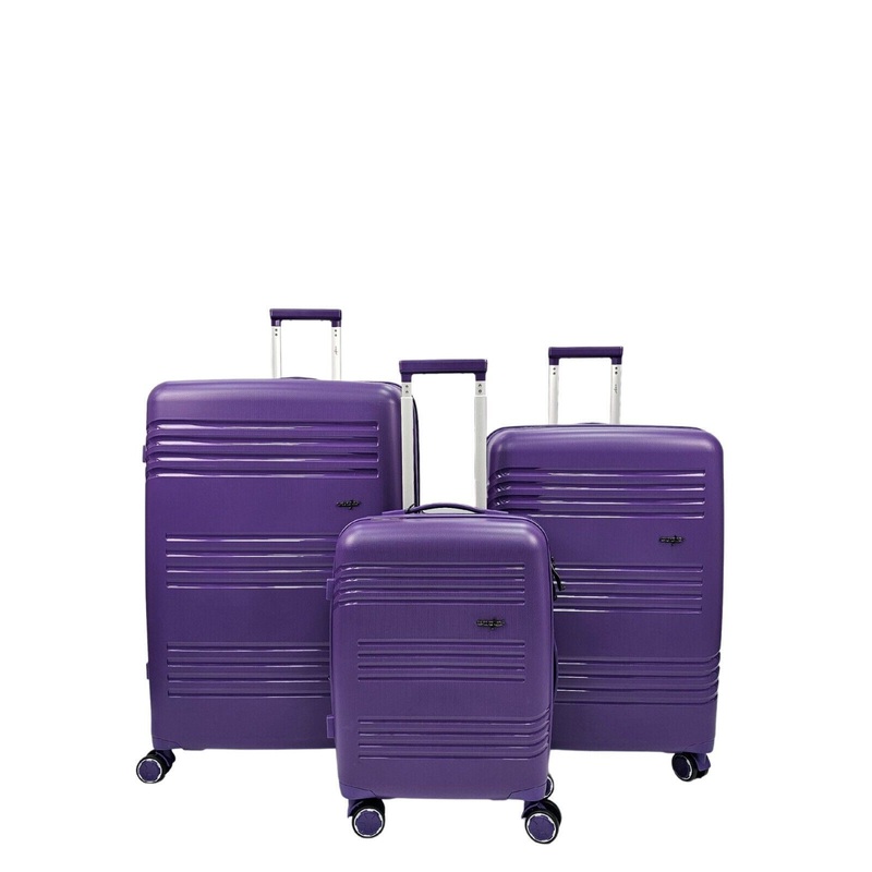 Camborne Set of 3 Hard Shell Suitcase in Purple