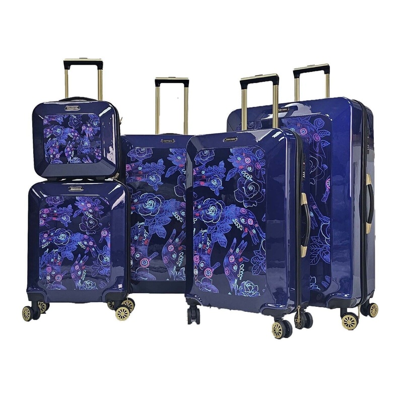 Canvey Set of 4 Hard Shell Suitcase in Blue