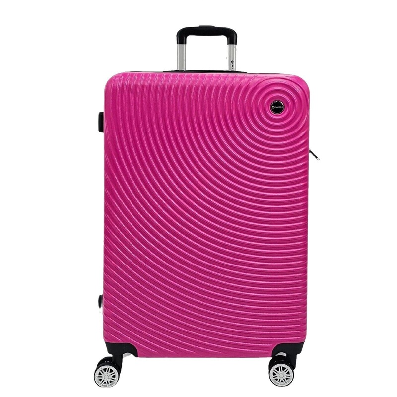 Chorley Extra Large Hard Shell Suitcase in Fuschia