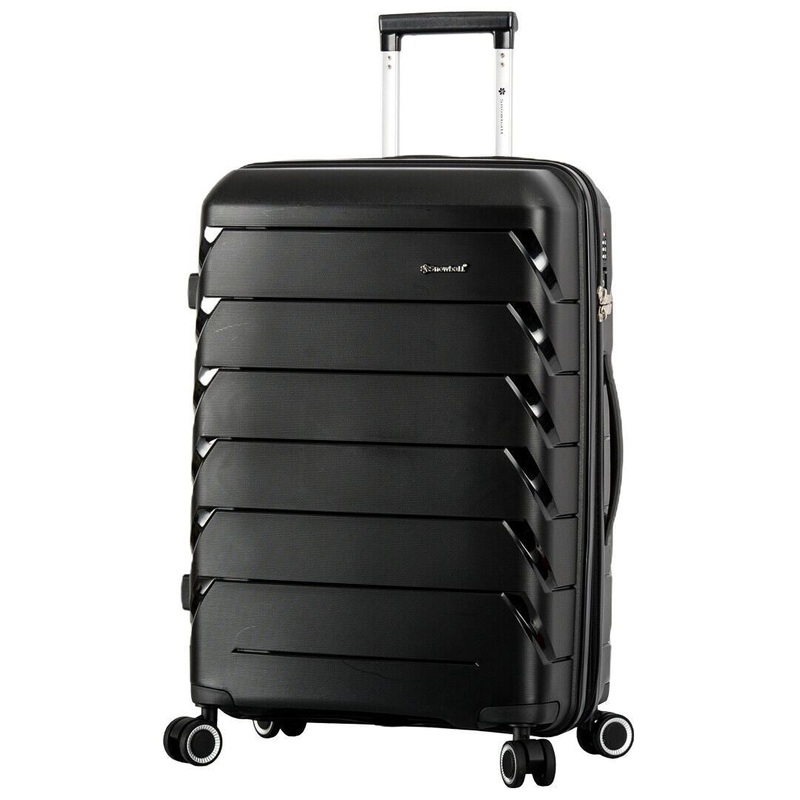 Cleckheaton Medium Hard Shell Suitcase in Black