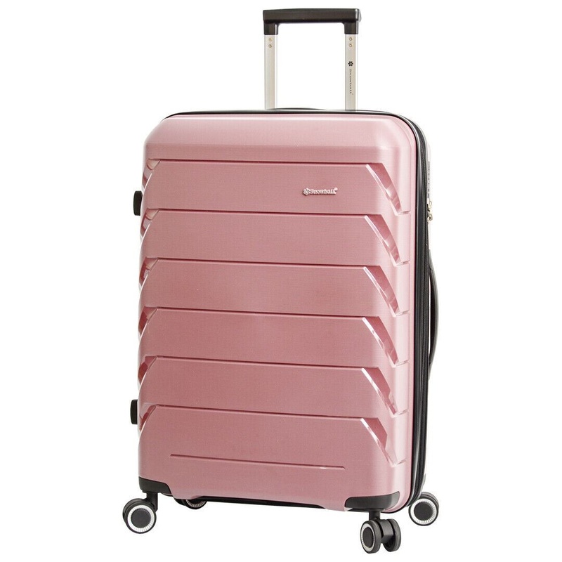 Cleckheaton Medium Hard Shell Suitcase in Rose Gold