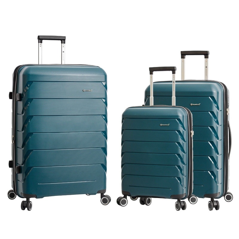 Cleckheaton Set of 3 Hard Shell Suitcase in Green
