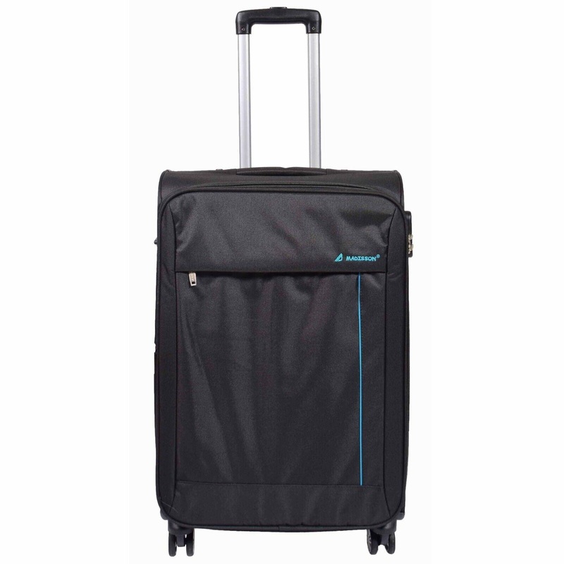 Clevedon Medium Soft Shell Suitcase in Black
