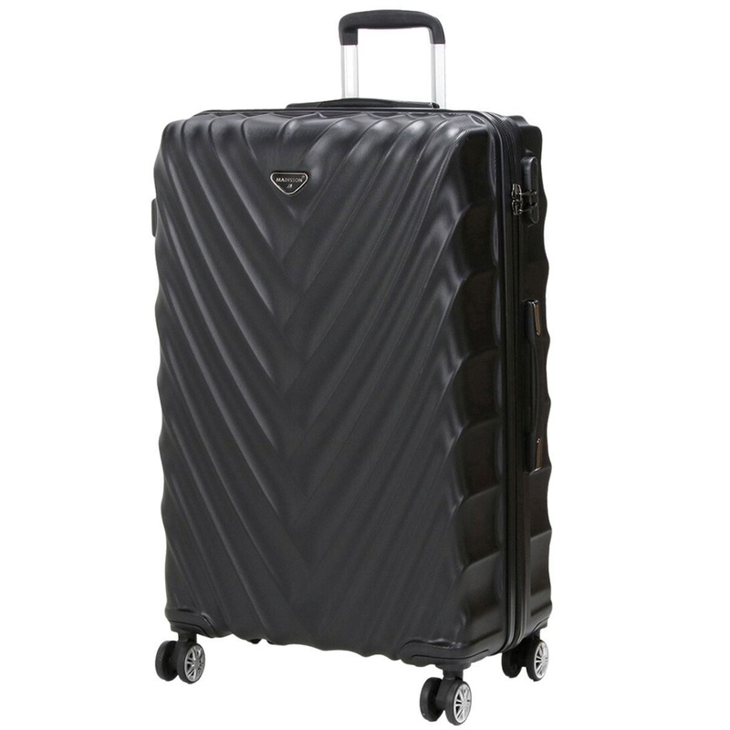 Colyton Large Hard Shell Suitcase in Black