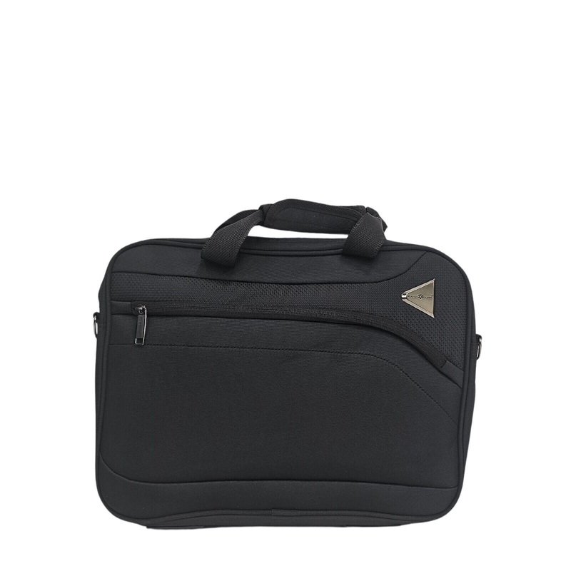 Corby Laptop Soft Shell Suitcase in Black