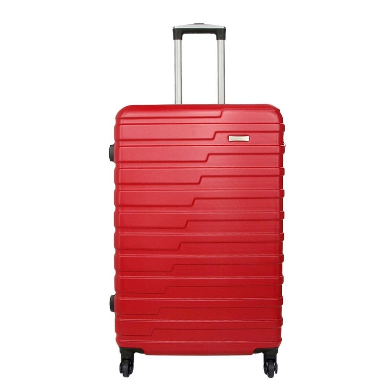 Croydon Large Hard Shell Suitcase in Red