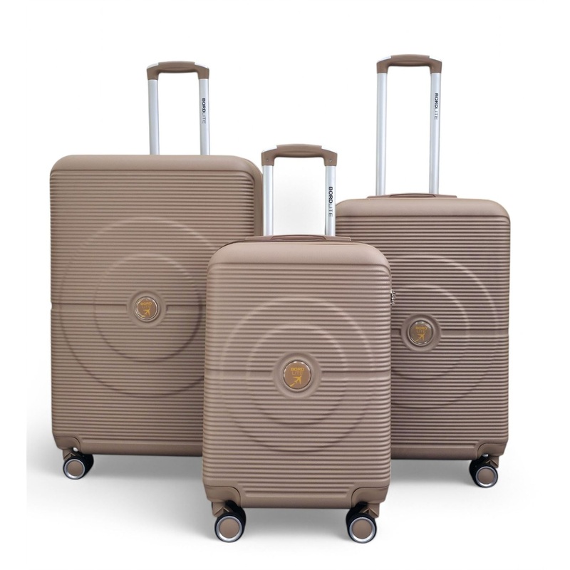Seto Set of 3 Hard Shell Suitcase in Gold