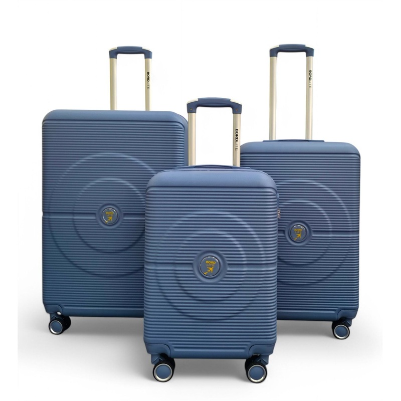 Seto Set of 3 Hard Shell Suitcase in Light Blue