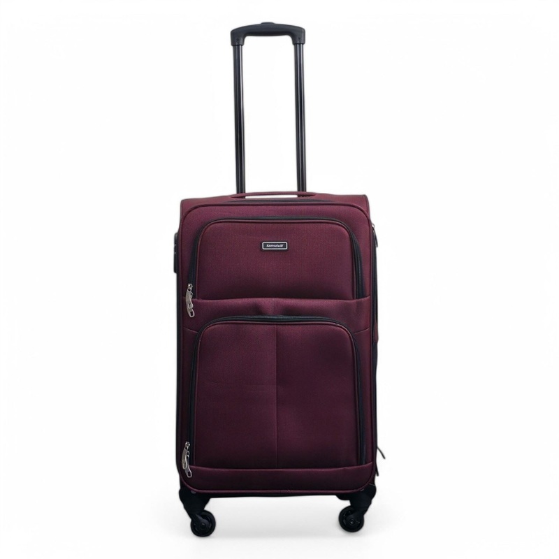 Tahara Medium Soft Shell Suitcase in Wine