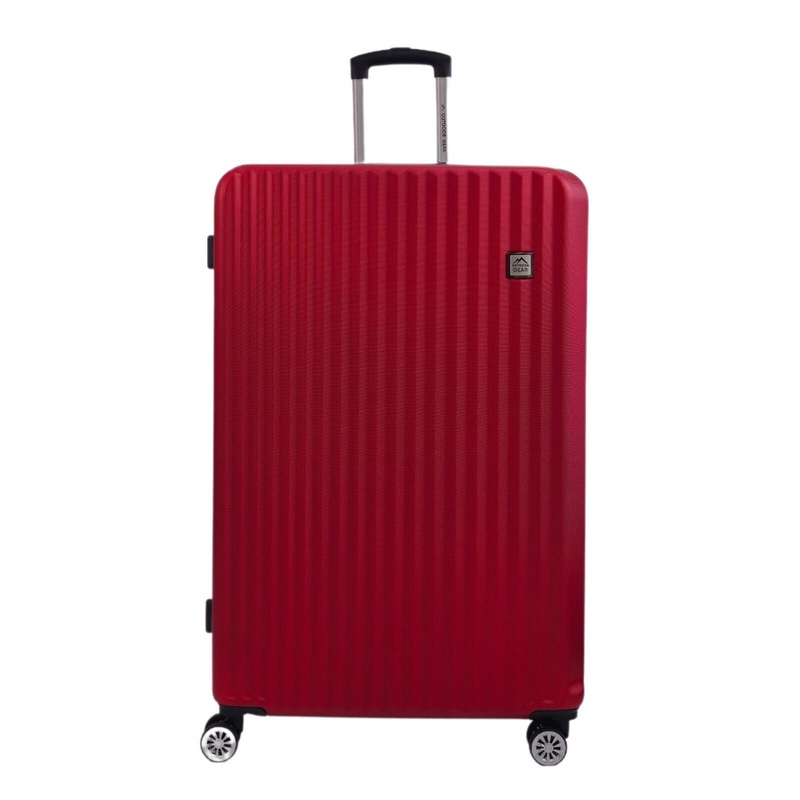 Alsager Extra Large Hard Shell Suitcase in Burgundy