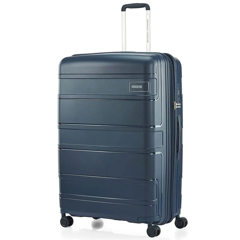 American Tourister Light Max 82 cm Expandable Spinner Suitcase - Navy