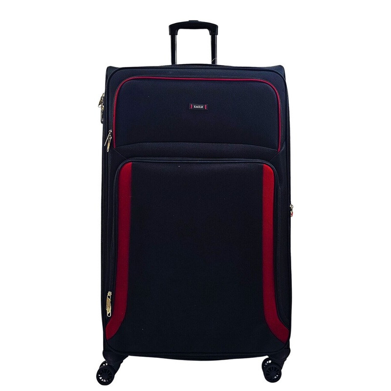 Arundel Extra Large Soft Shell Suitcase in Black