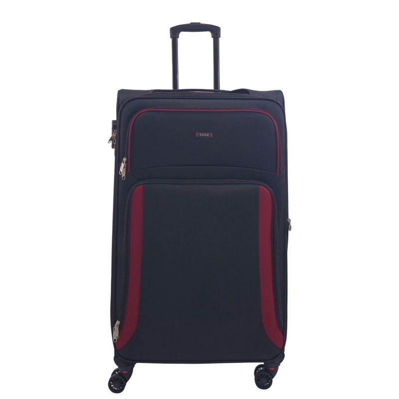 Arundel Large Soft Shell Suitcase in Black