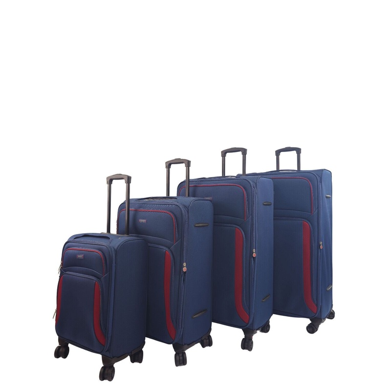 Arundel Set of 4 Soft Shell Suitcase in Navy