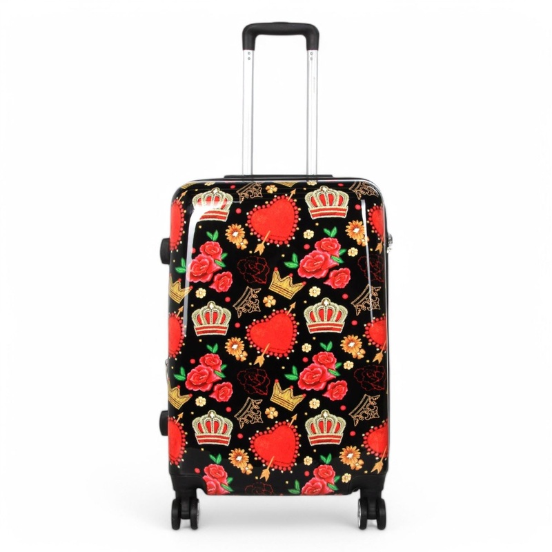 Ballina Medium Hard Shell Suitcase in Black Queen Rosses