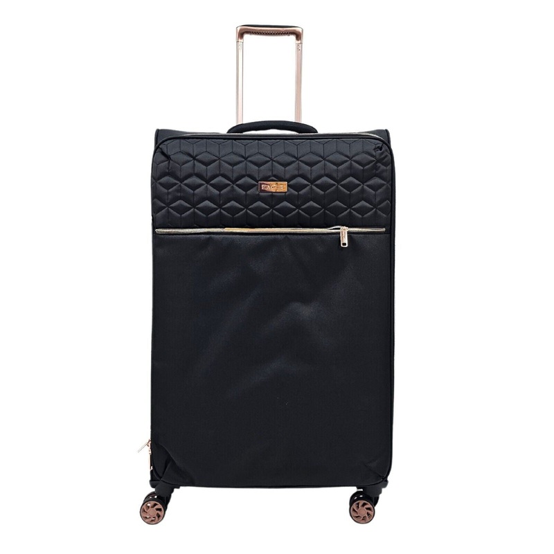 Bexley Large Soft Shell Suitcase in Black
