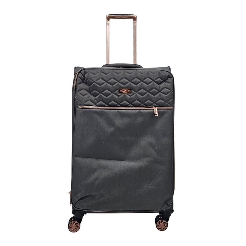 Bexley Medium Soft Shell Suitcase in Grey