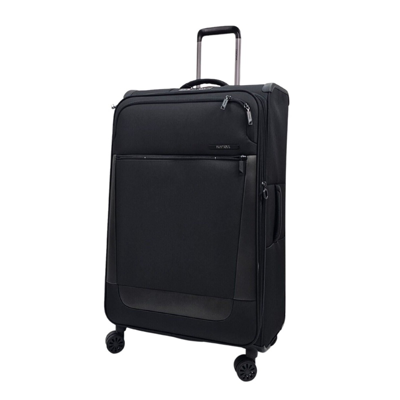 Bourne Large Soft Shell Suitcase in Black