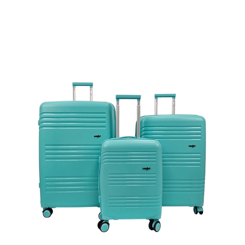 Camborne Set of 3 Hard Shell Suitcase in Teal