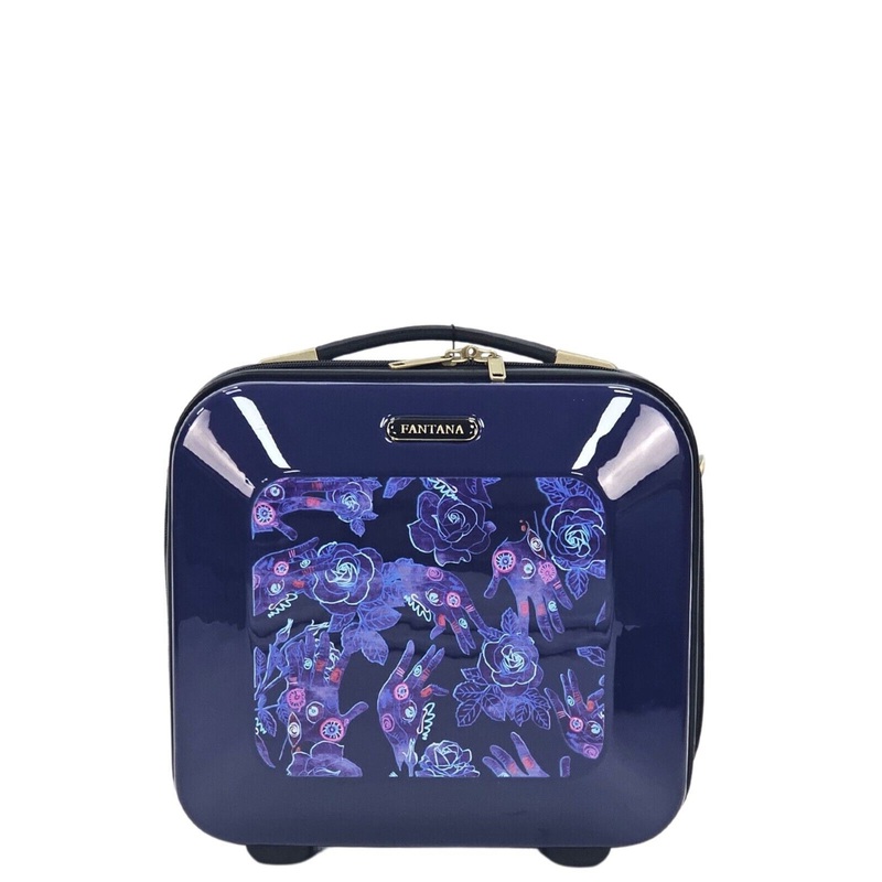 Canvey Cosmetic Hard Shell Suitcase in Blue