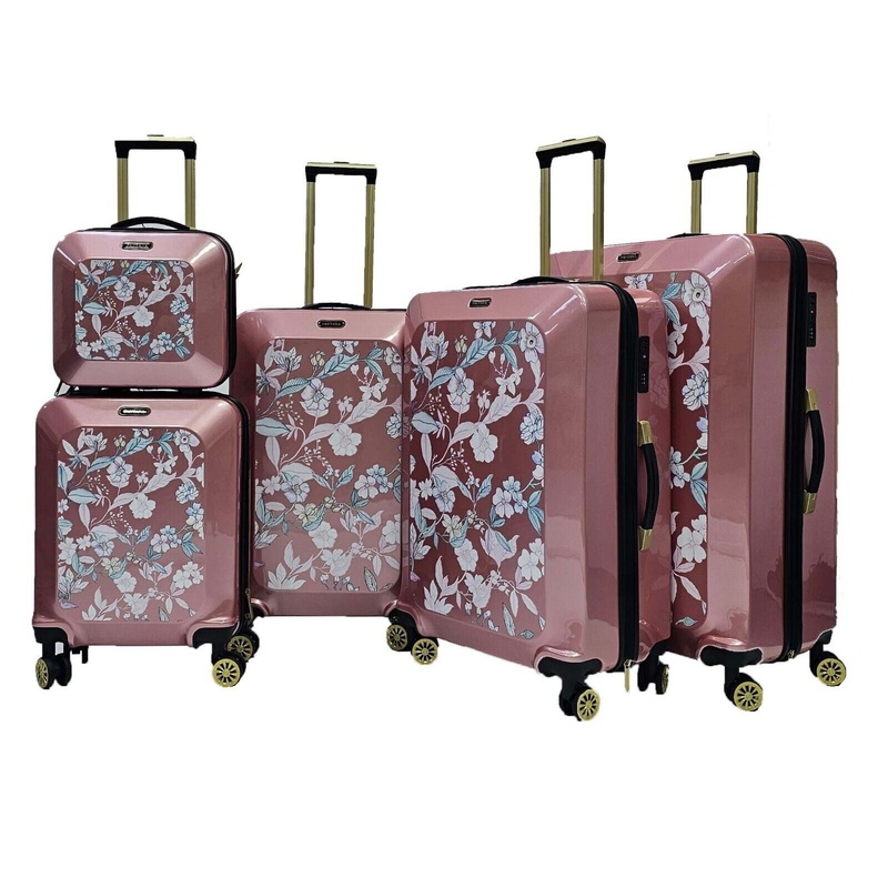 Canvey Set of 4 Hard Shell Suitcase in Pink