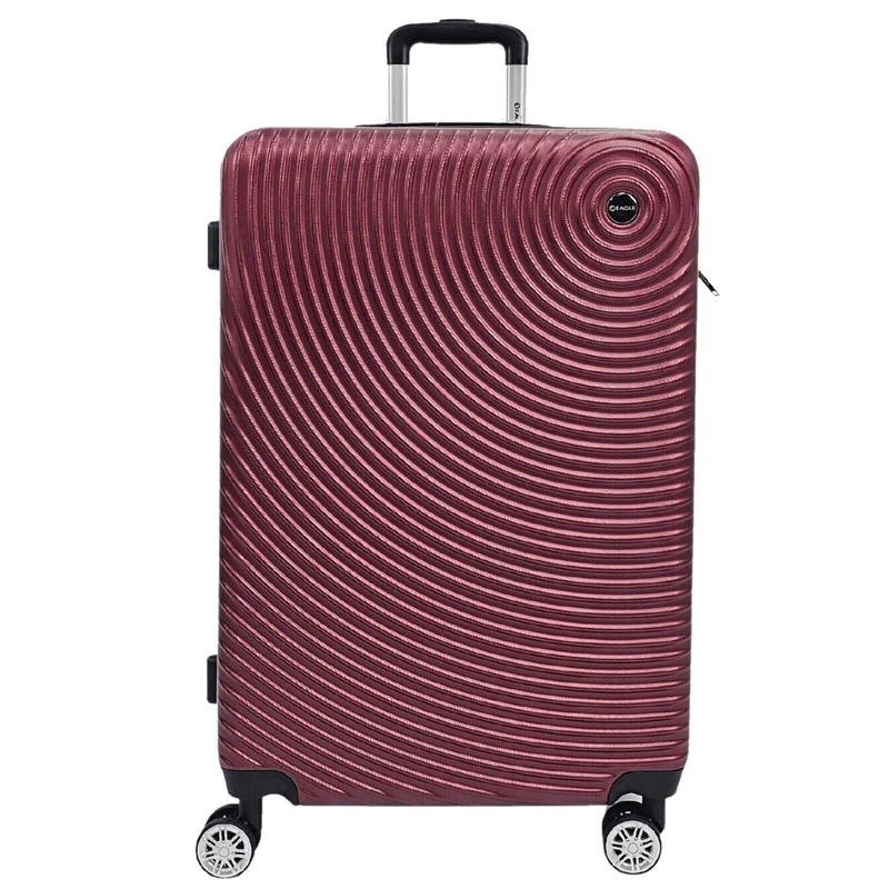 Chorley Extra Large Hard Shell Suitcase in Burgundy