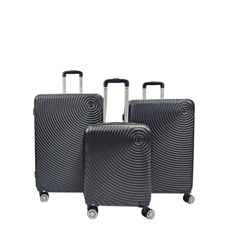 Chorley Set of 3 Hard Shell Suitcase in Black