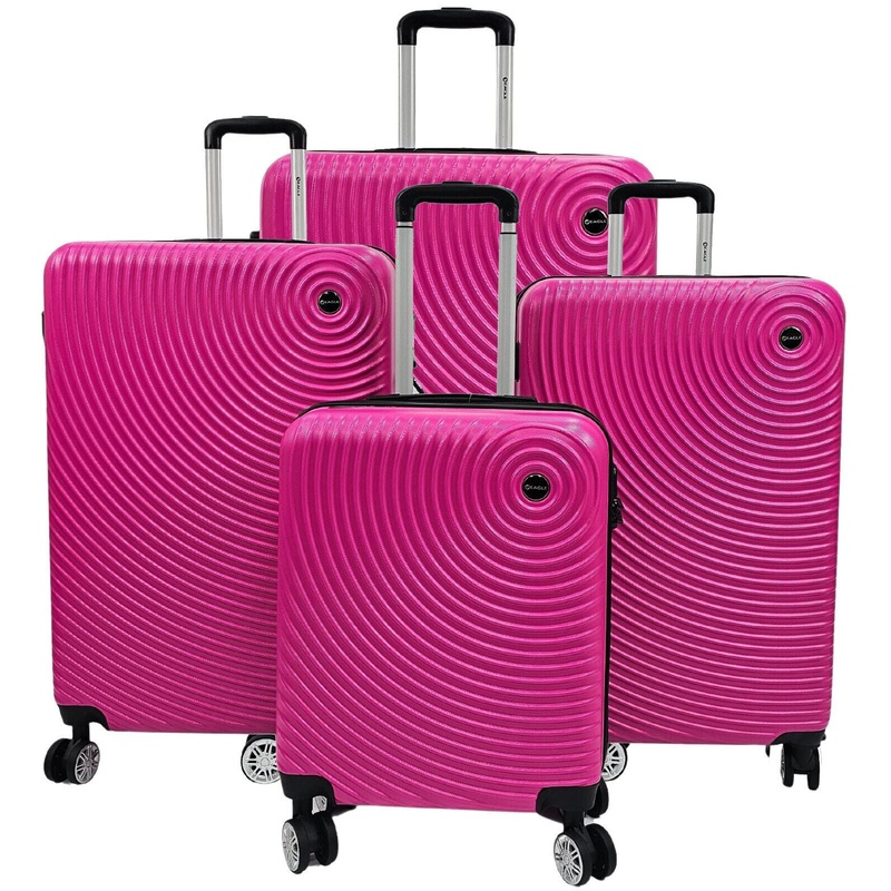 Chorley Set of 4 Hard Shell Suitcase in Fuschia