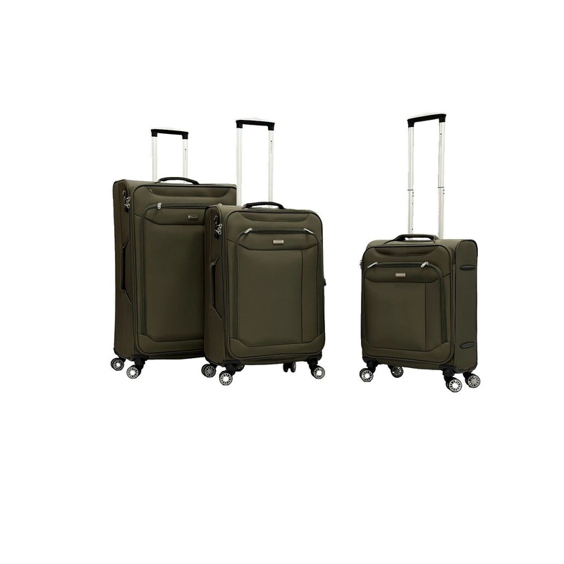 Cockermouth Set of 3 Soft Shell Suitcase in Khaki
