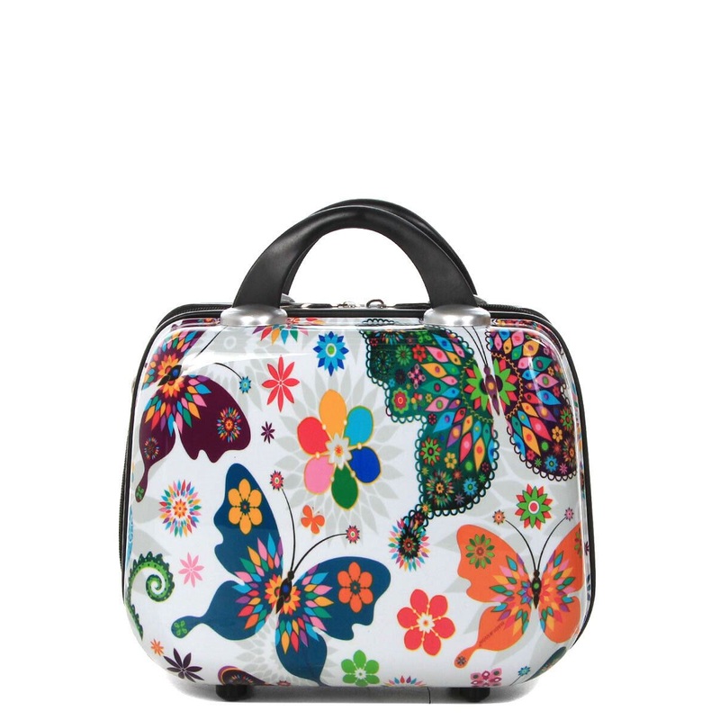 Corbridge Cosmetic Hard Shell Suitcase in Butterfly