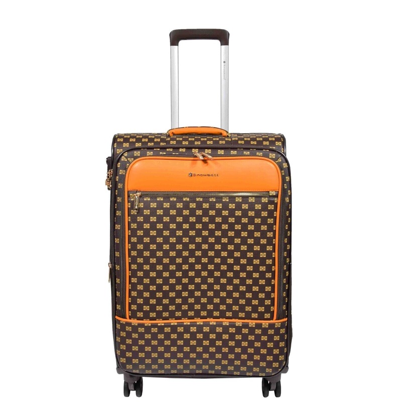 Corringham Medium Soft Shell Suitcase in Coffee