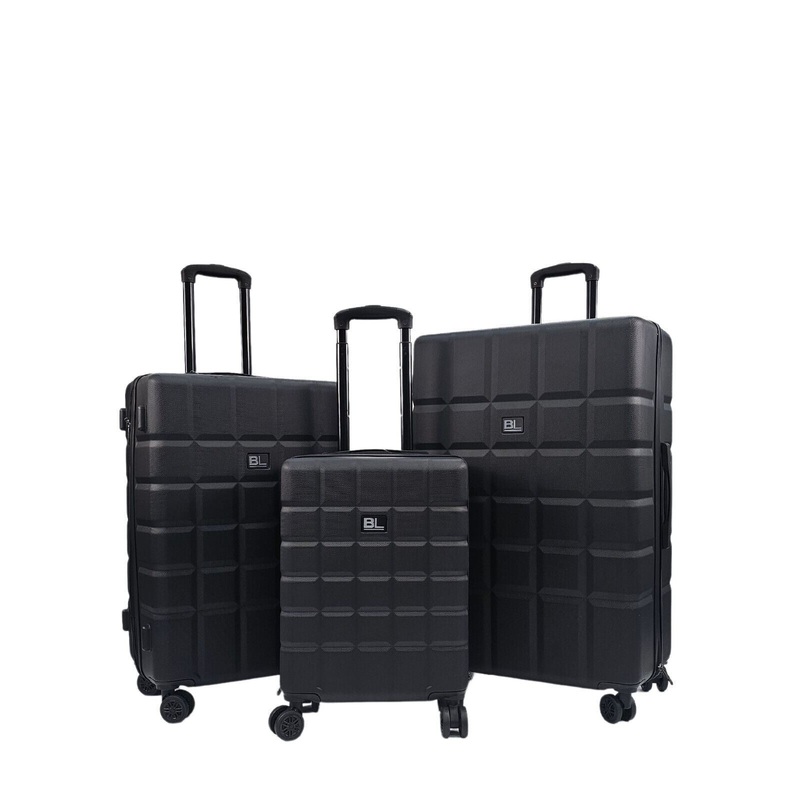 Cotgrave Set of 3 Soft Shell Suitcase in Black