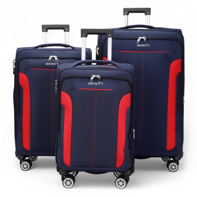 Delta Set of 3 Hard Shell Suitcase in Navy