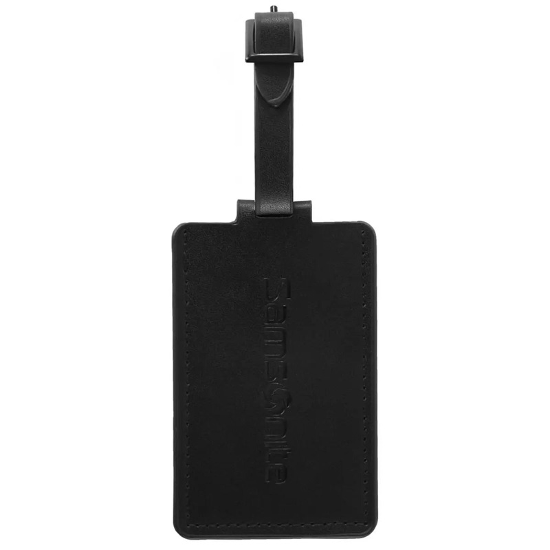 Samsonite Leather Suitcase ID Tag - Black  (Pack of 1)