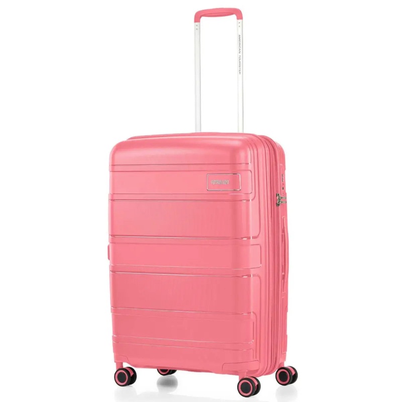 American Tourister Light Max 69 cm Expandable Spinner Suitcase - Pink Blush